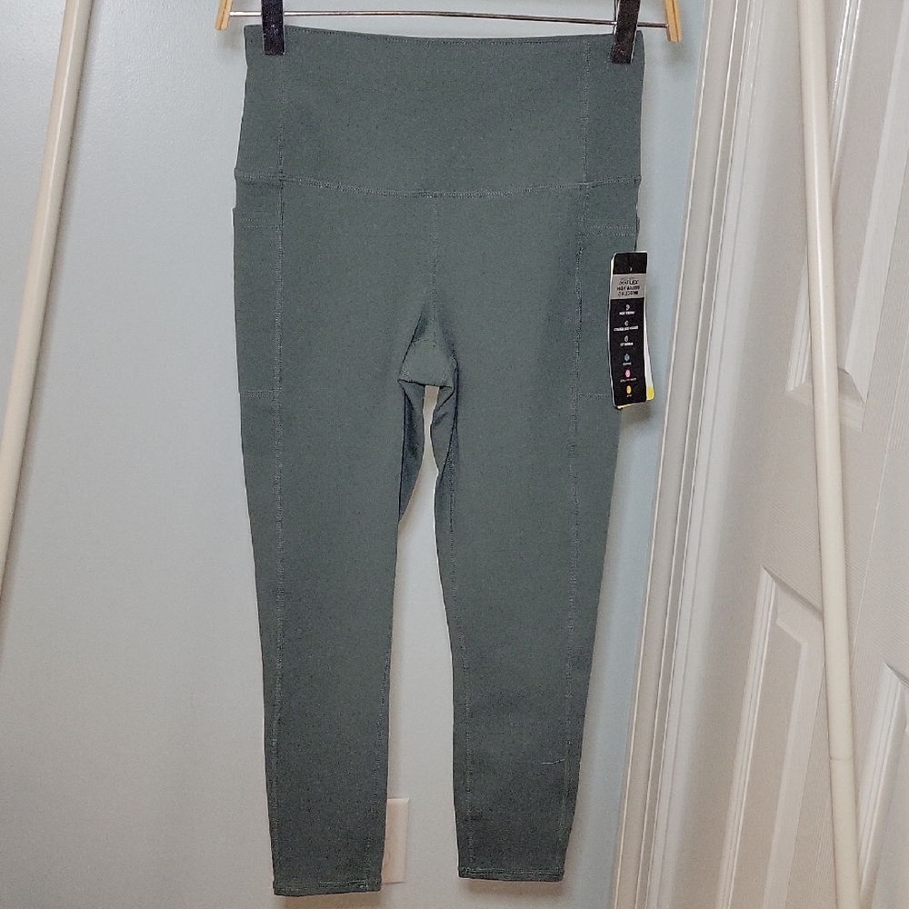 Sketchers Go Flex High Waisted 7/8  Olive Jeggings NWT Sz XS